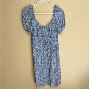 Hollister Blue Ruffled Tiered Sundress